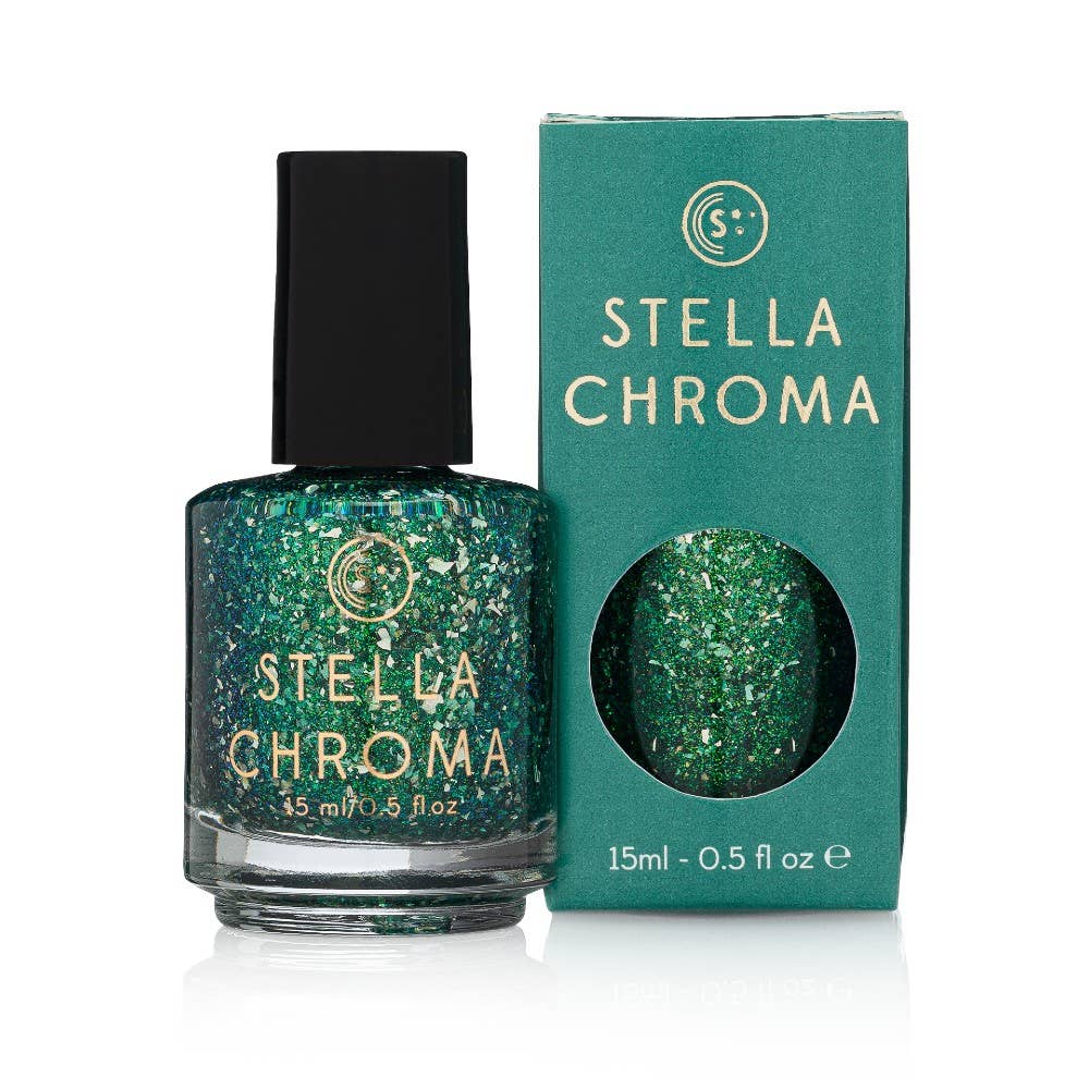 STELLA CHROMA - Wholesale Nail Polish - Flush With The Currency of Cool Green Nail Polish0
