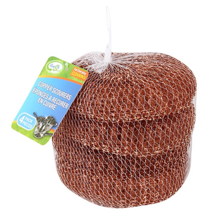 Fresh Start Scourers Copper Mesh Bag 4PK for wholesale by Deluxe Import Trading