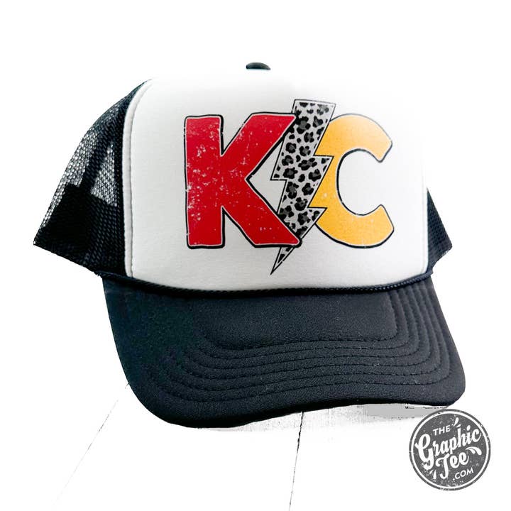 *GROSSHANDEL* KC Lightning Bolt Trucker-Kappe aus Schaumstoff für den Großhandel von The Graphic Tee