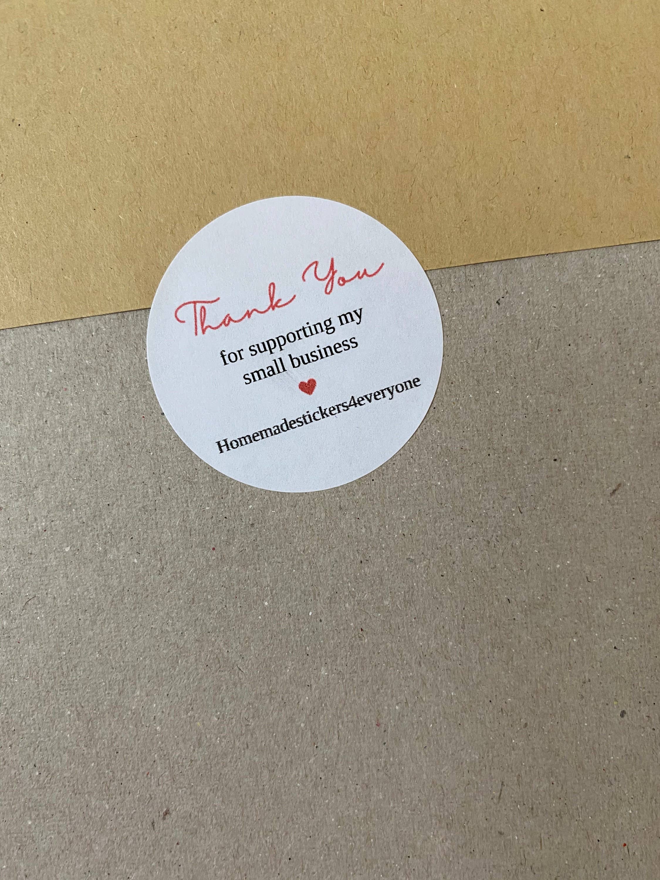 HMstationery – wholesale Sticker – Personalised Thank you for supporting my small business3