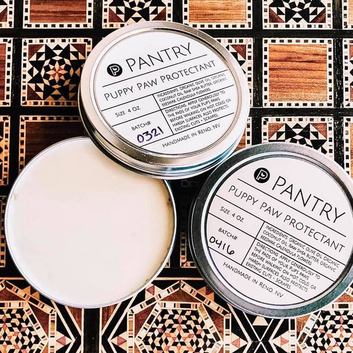 Pantry Products - Skin, Body, + Wellness - Wholesale Pet paw protection - Puppy Paw Protector - 4oz - Non-Toxic Winter Paw Pad Shield