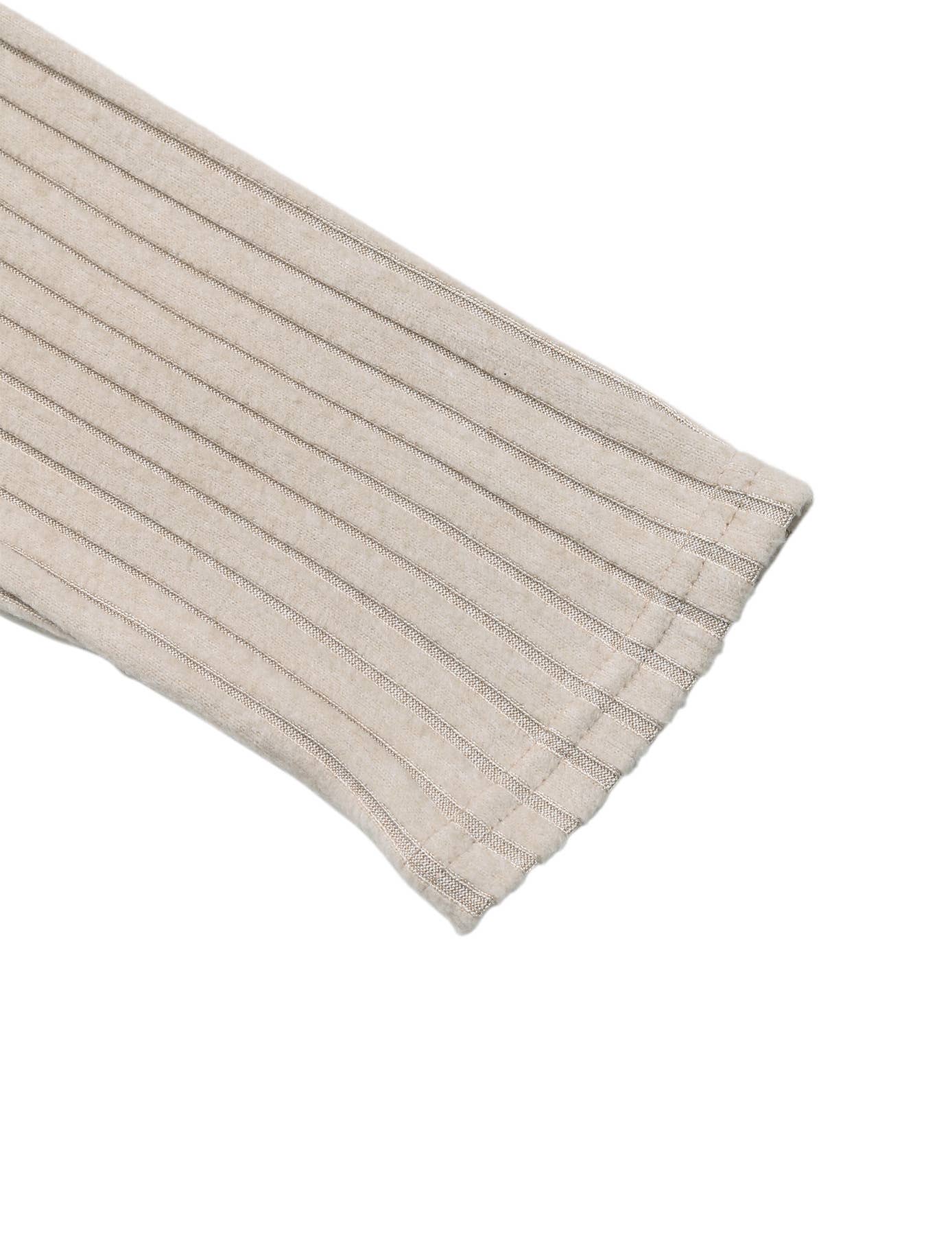 KHAKI Fashionable loose knitted long-sleeved T-shirt for wholesale on Faire9