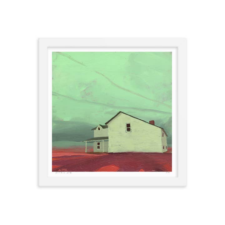"Weird Horizon" Framed Art Print, Farmhouse Country Colorful for wholesale by Walker T. Roman