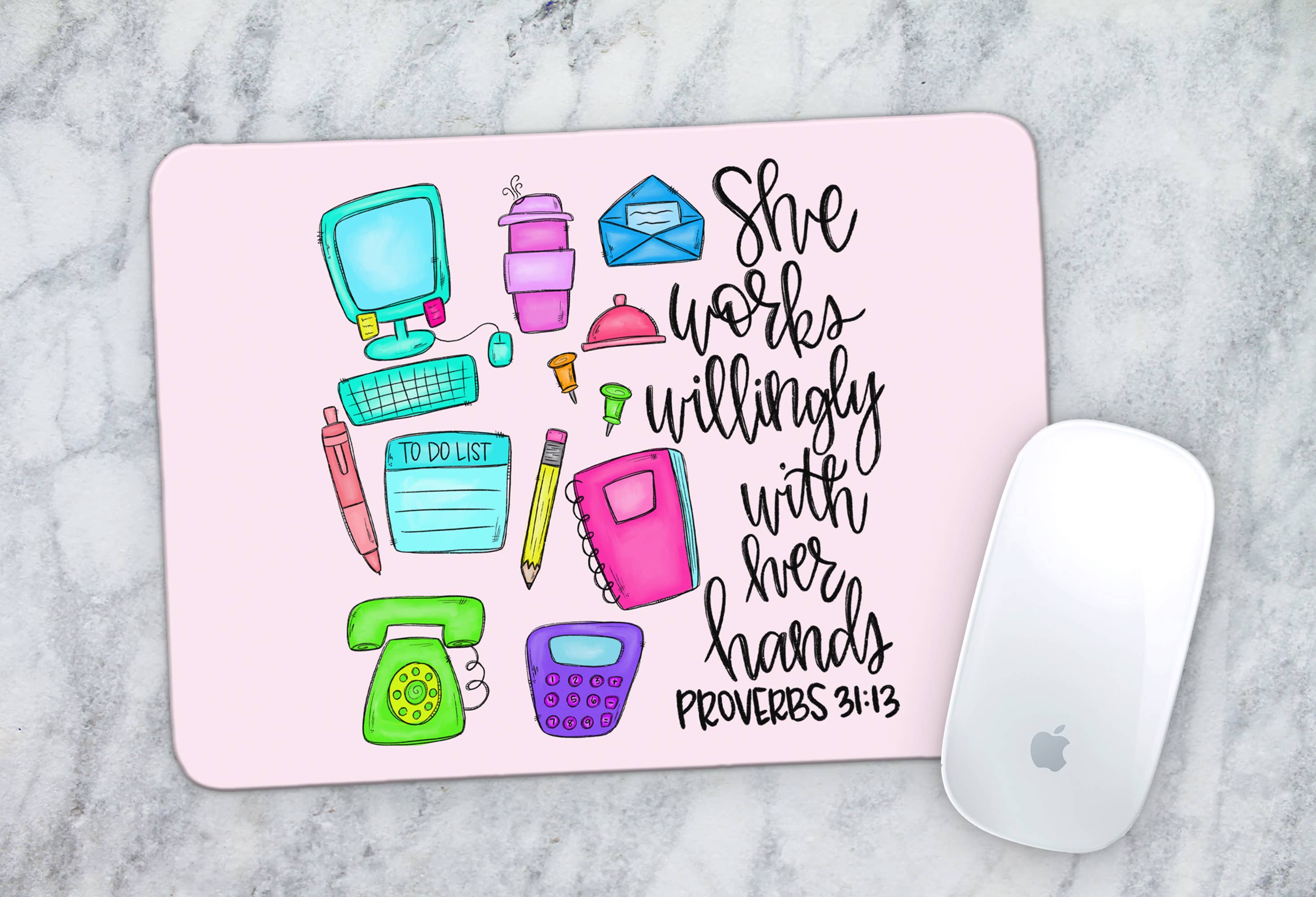 XO Wholesale - Wholesale Mousepad/Trackpad - Proverbs 31:13 Teacher Mousepad