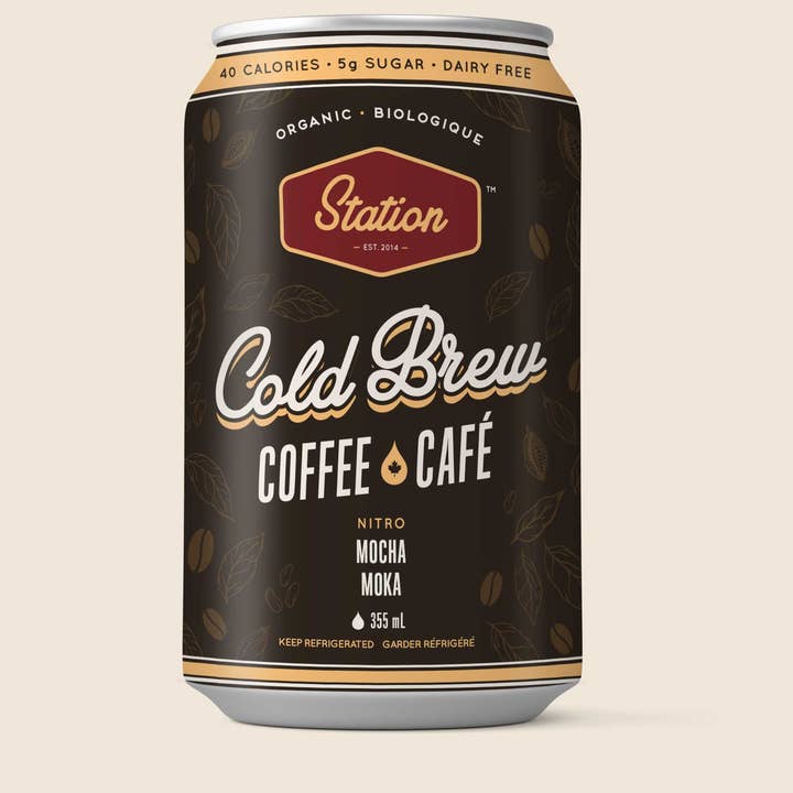 Station Cold Brew - Wholesale Iced Coffee/Cold Brew - Mocha Nitro Cold Brew 355mL