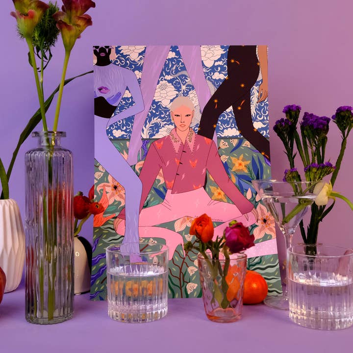 Impressão artística vintage Flashback Giclée por atacado de Sasha Ignatiadou