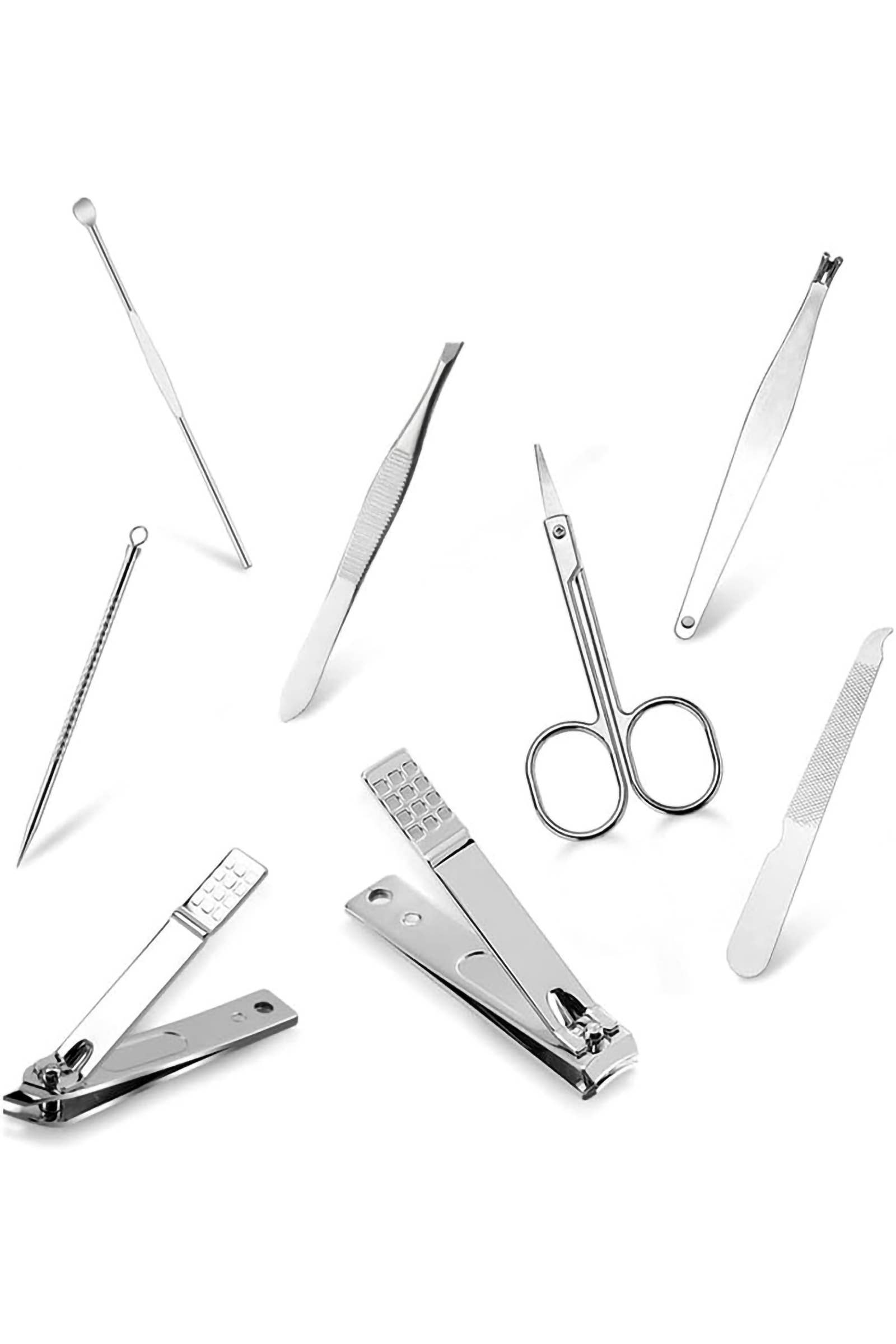 Cap Zone - Wholesale Nailcare Set - 8 Pcs Solid Stainless Steel Nailcare Kit Set5
