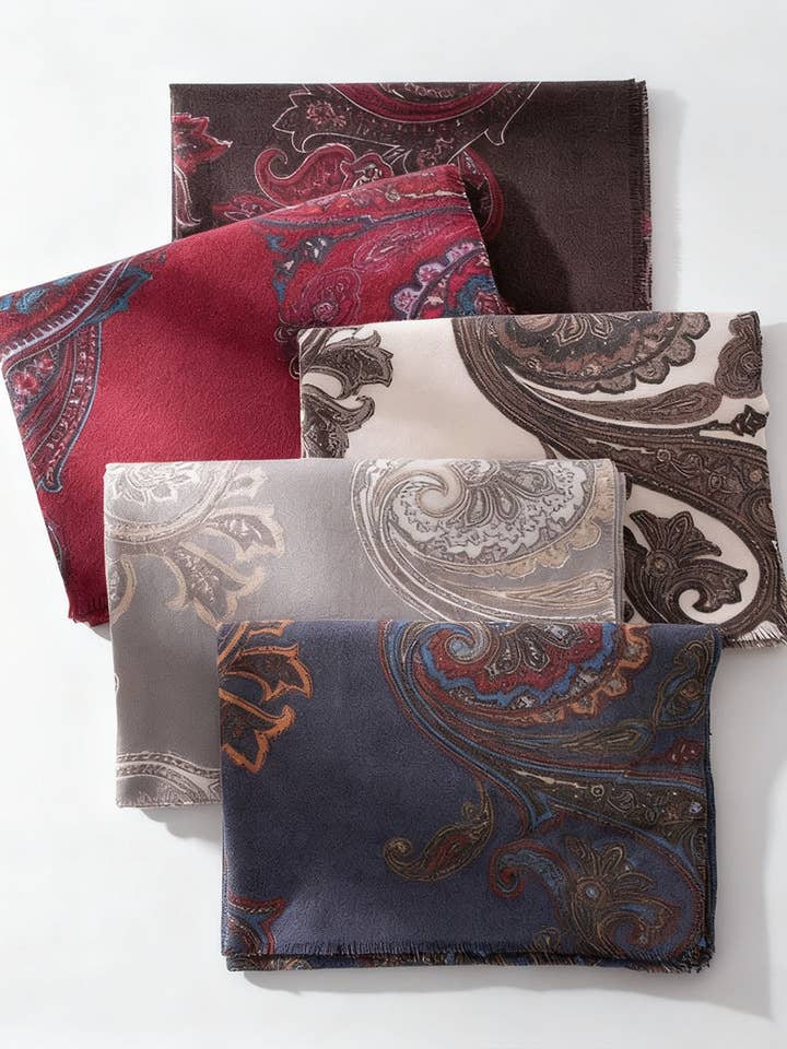 CWASC03222_PAISLEY PRINT CASHMERE FEEL WINTER SCARF for wholesale by NINEXIS