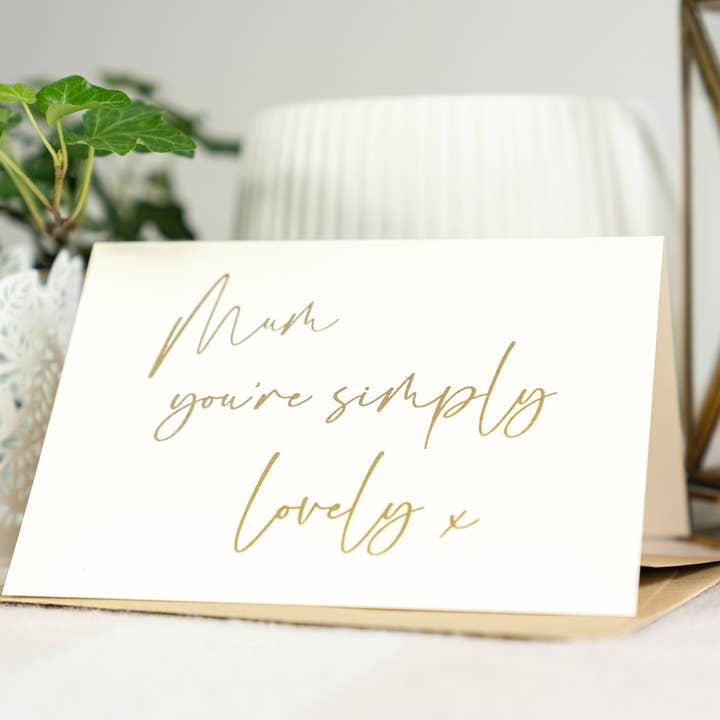 Simply Lovely - Lykønskningskort, Mors Dag-kort for engroshandel hos NK Luxury Cards & Paper