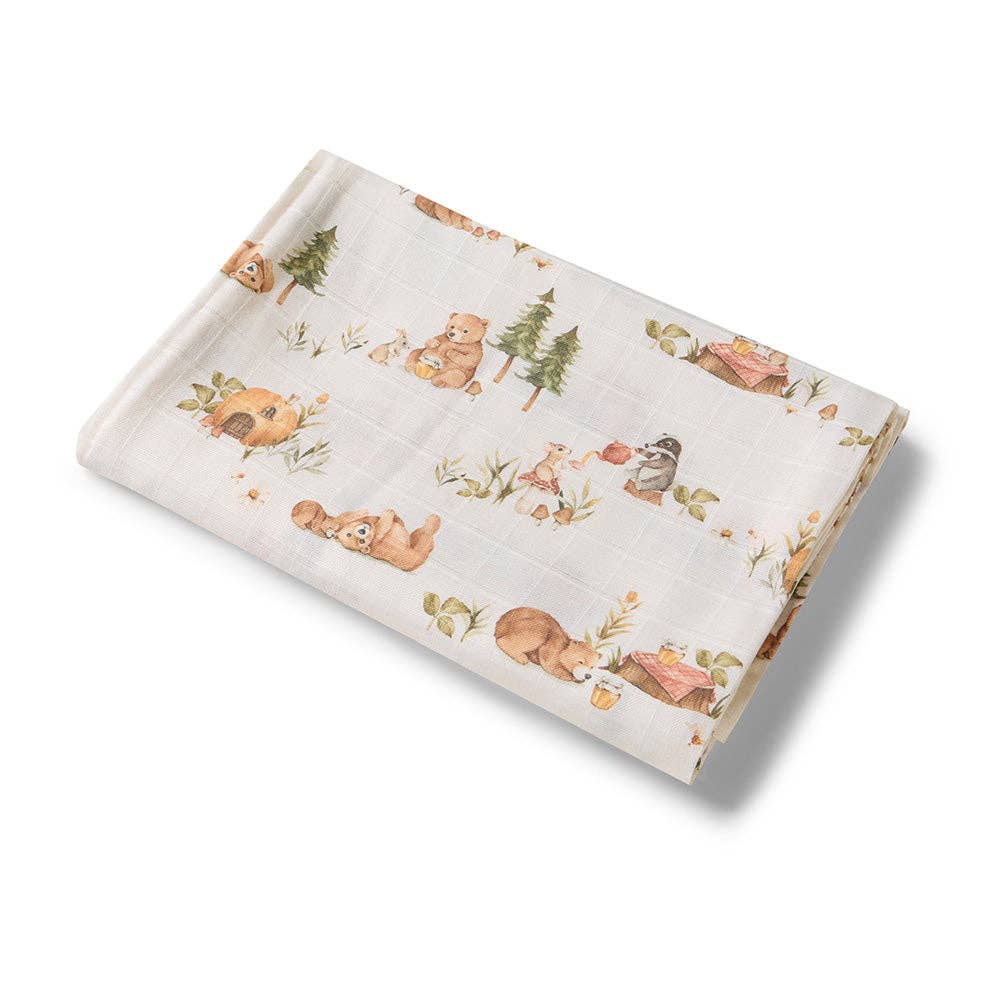 Snuggle Hunny - Wholesale Swaddle - Baby - Bears Organic Muslin Wrap1