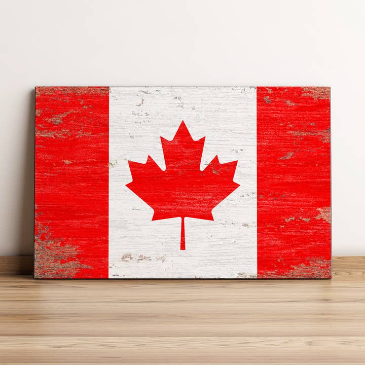 Canada Flag Wall Art for wholesale by Print Frame Box
