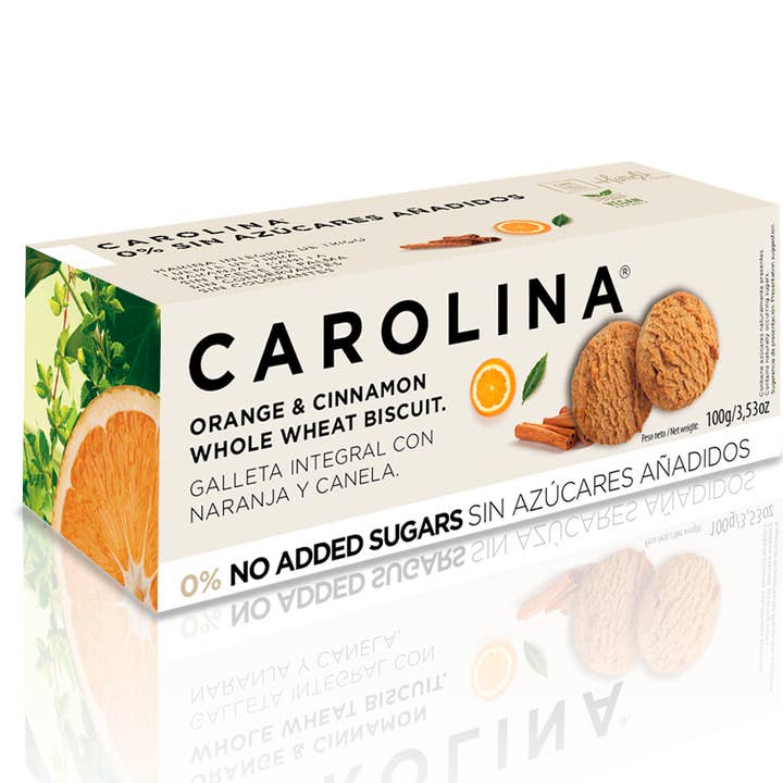 WHOLE GRAIN COOKIE WITHOUT ADDED SUGARS WITH ORANGE AND CINNAMON for wholesale by Carolina Honest