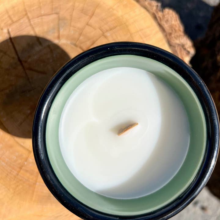 The Sacred Wild Candle Co - Wholesale Jar/Filled Candle - Unique! Reusable Enamel Cup Candle - Nature Makes Me Horny