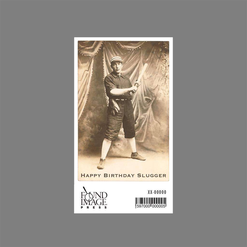Found Image Press - Venta al por mayor Pegatina - Pegatina HB-213 Feliz Cumpleaños Slugger1