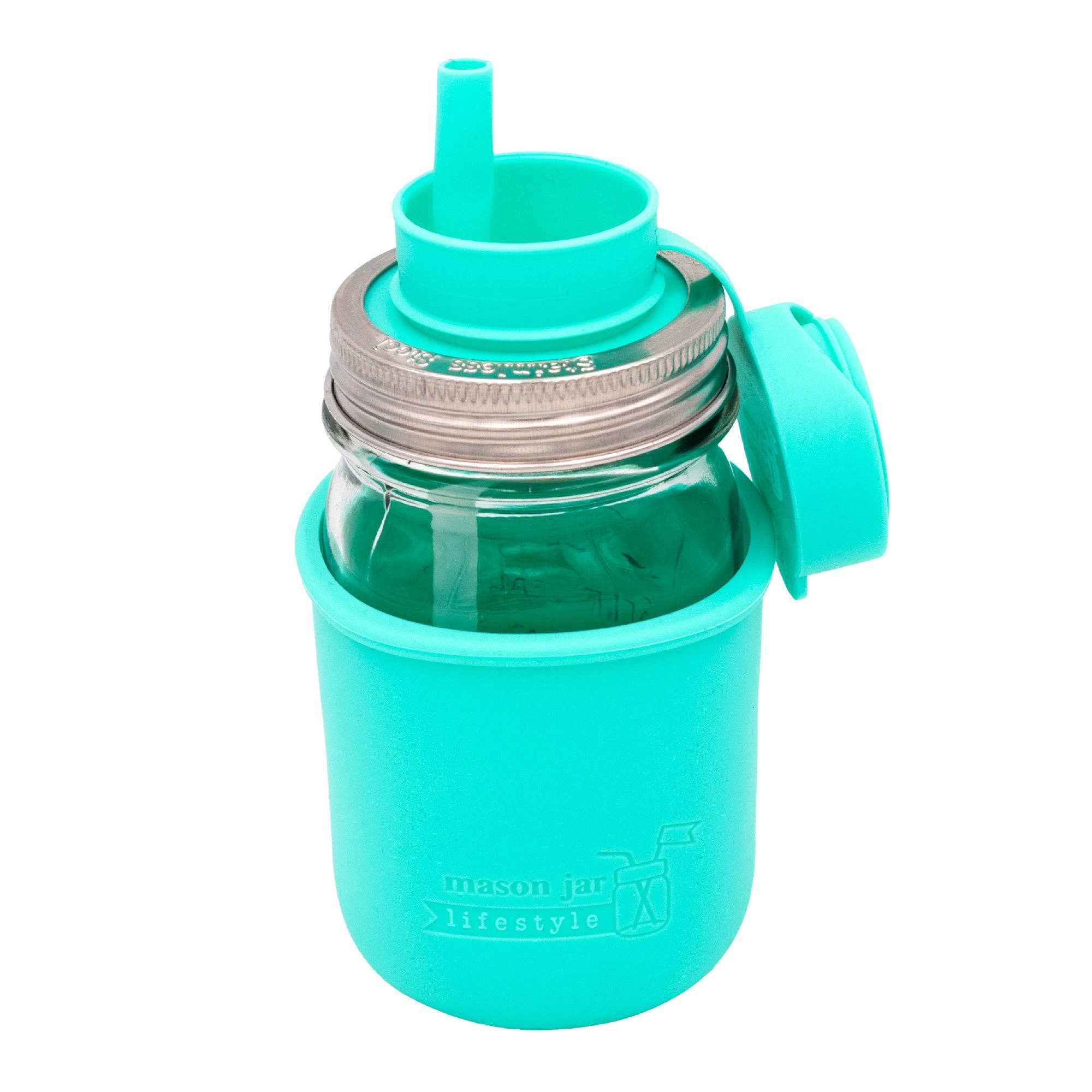 Mason Jar Lifestyle - Wholesale Drink Huggers & Koozies - Silicone Sleeve for Regular Mouth Pint 16oz Mason Jars2