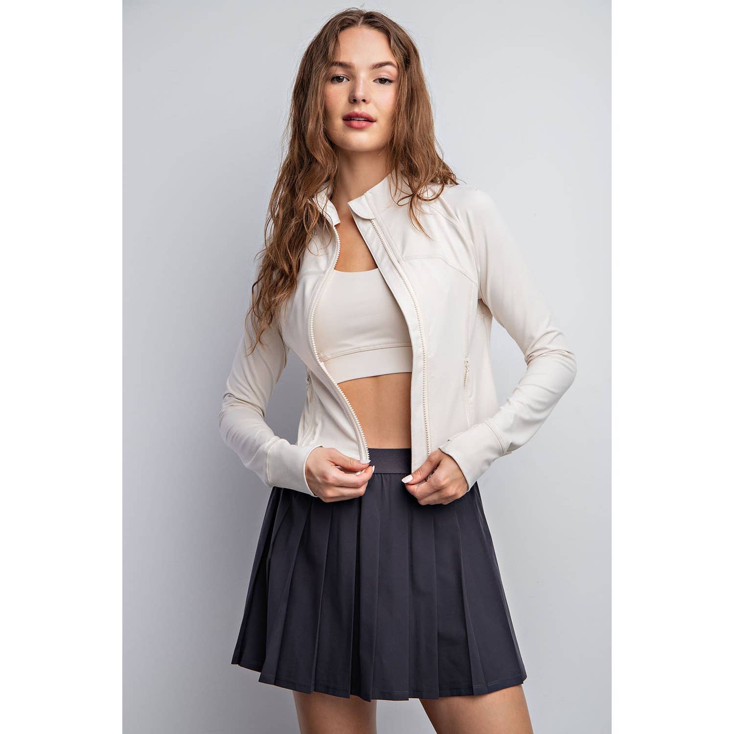 Rae Mode - Wholesale Athletic Jacket - Women's - BUTTER LONG SLEEVE CROP DEFINE JACKET22
