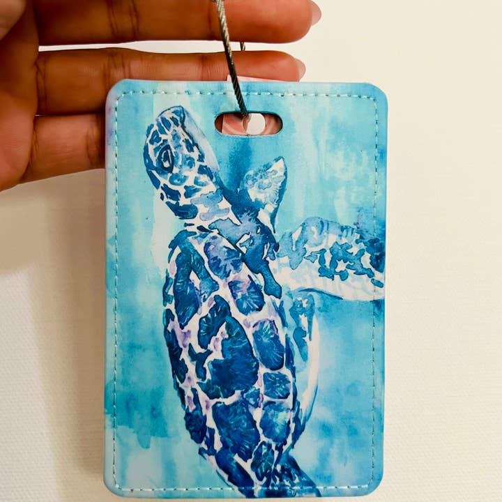 The Sunset Shop - Wholesale Luggage Tag - Luggage Tag "Hand Made Turtle Design" (HONU)