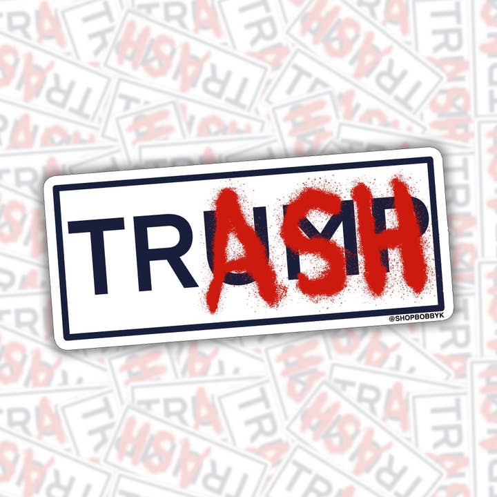 President Trash Sticker for wholesale by BOBBYK