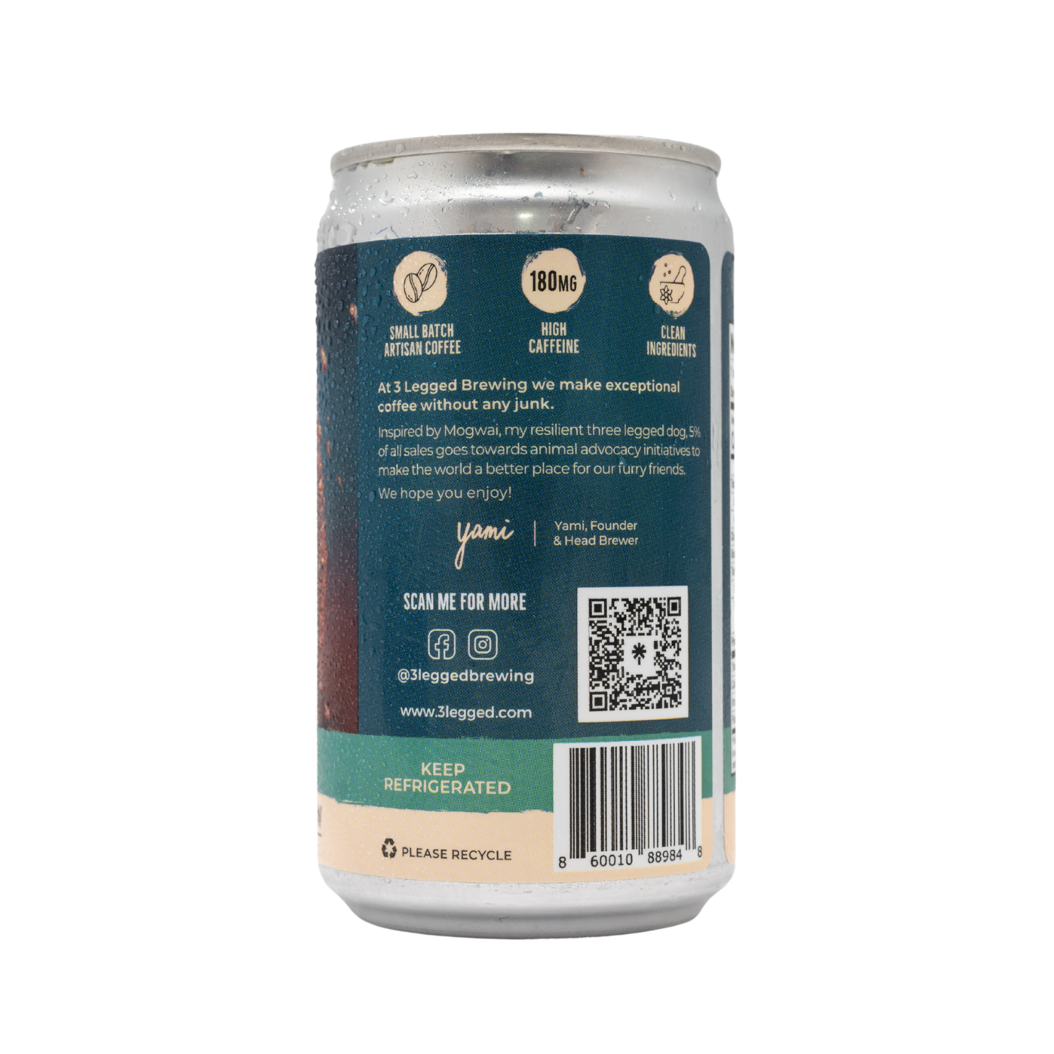 3Legged Coffee Brewery - Wholesale Iced Coffee/Cold Brew - Irish Cream Nitro Cold Brew Coffee 0-Sugar 0-Dairy2