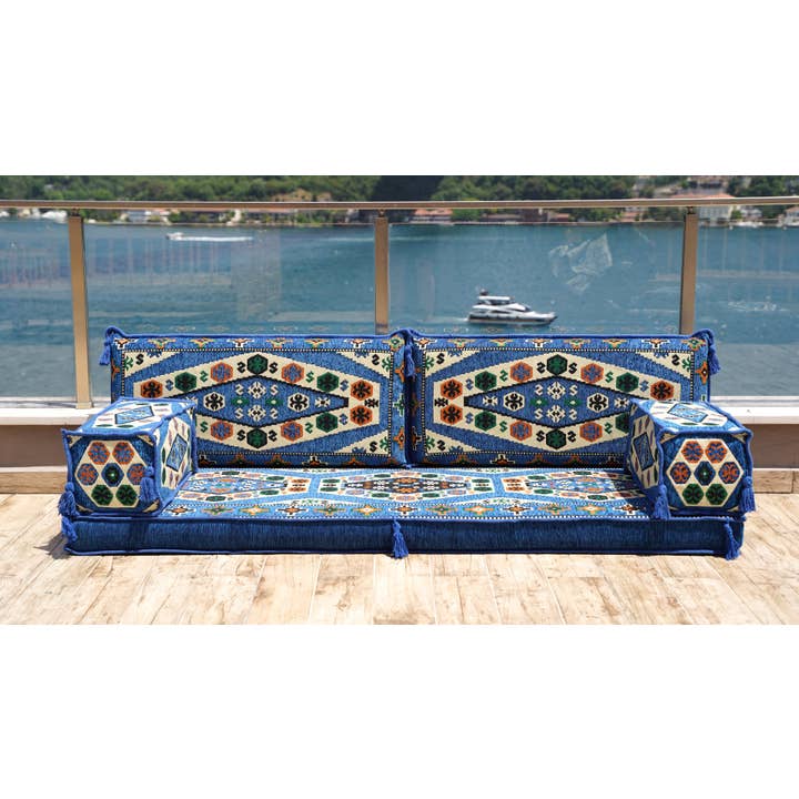 Arabic Sofa - Venta al por mayor Sofás - Conjunto de sofás árabes, sofá Majlis, rincón de lectura, sofá de suelo4