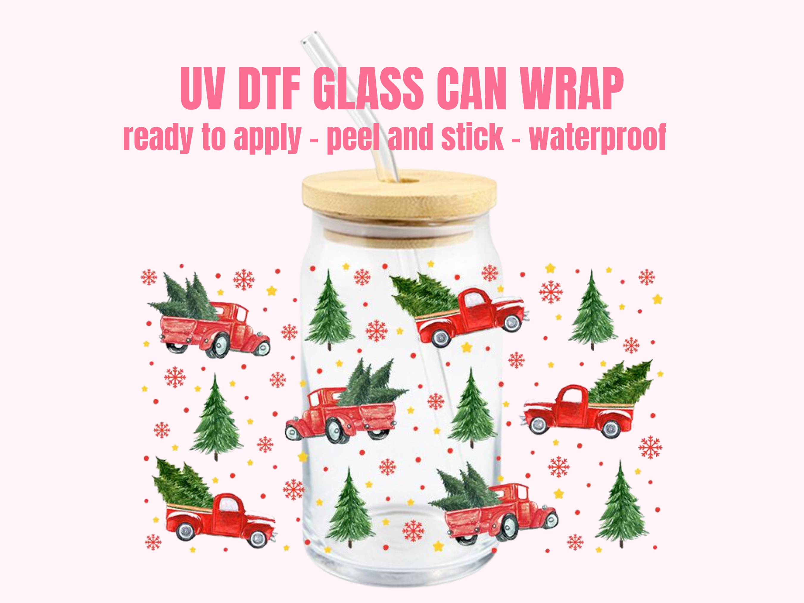 One Stop Cups - Venta al por mayor Pegatina - Envoltura de copa UV DTF Christmas 500