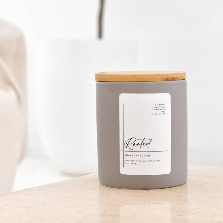 Chari Candle Co. - Wholesale Jar/Filled Candle - Rooted2