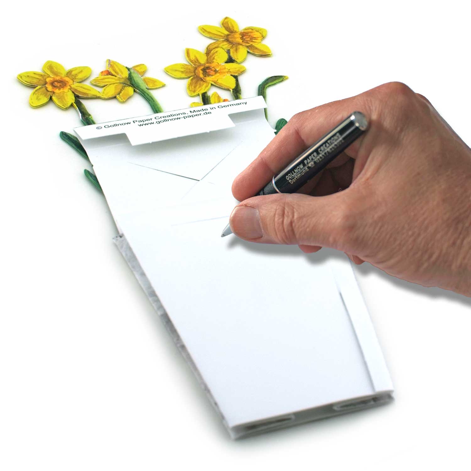 Bärenpresse - Wholesale Everyday Greeting Card - Flower pot card daffodil1