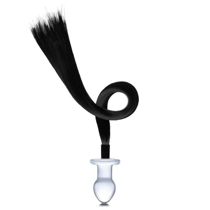 Lingerie Mart - Wholesale Sex Toy - Glas 3" Horse Tail Glass Butt Plug Glas-1601
