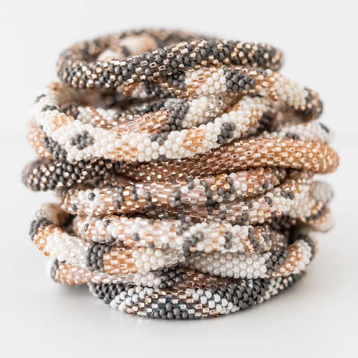 Aid Through Trade - Wholesale Beaded Bracelet - The Original Roll-On® Bracelet Bubbly - Set of 12