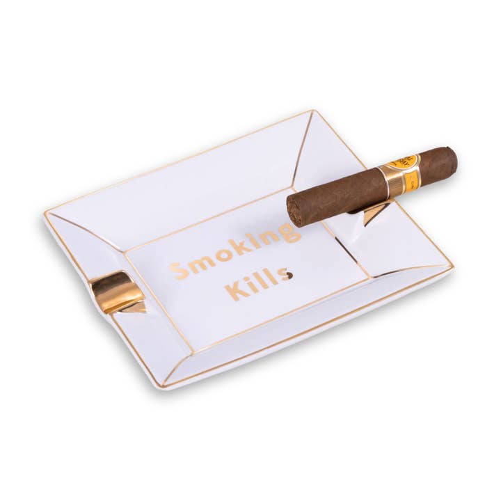Cenicero de porcelana Smoking Kills Catchall para venta al por mayor de BeyBerk International