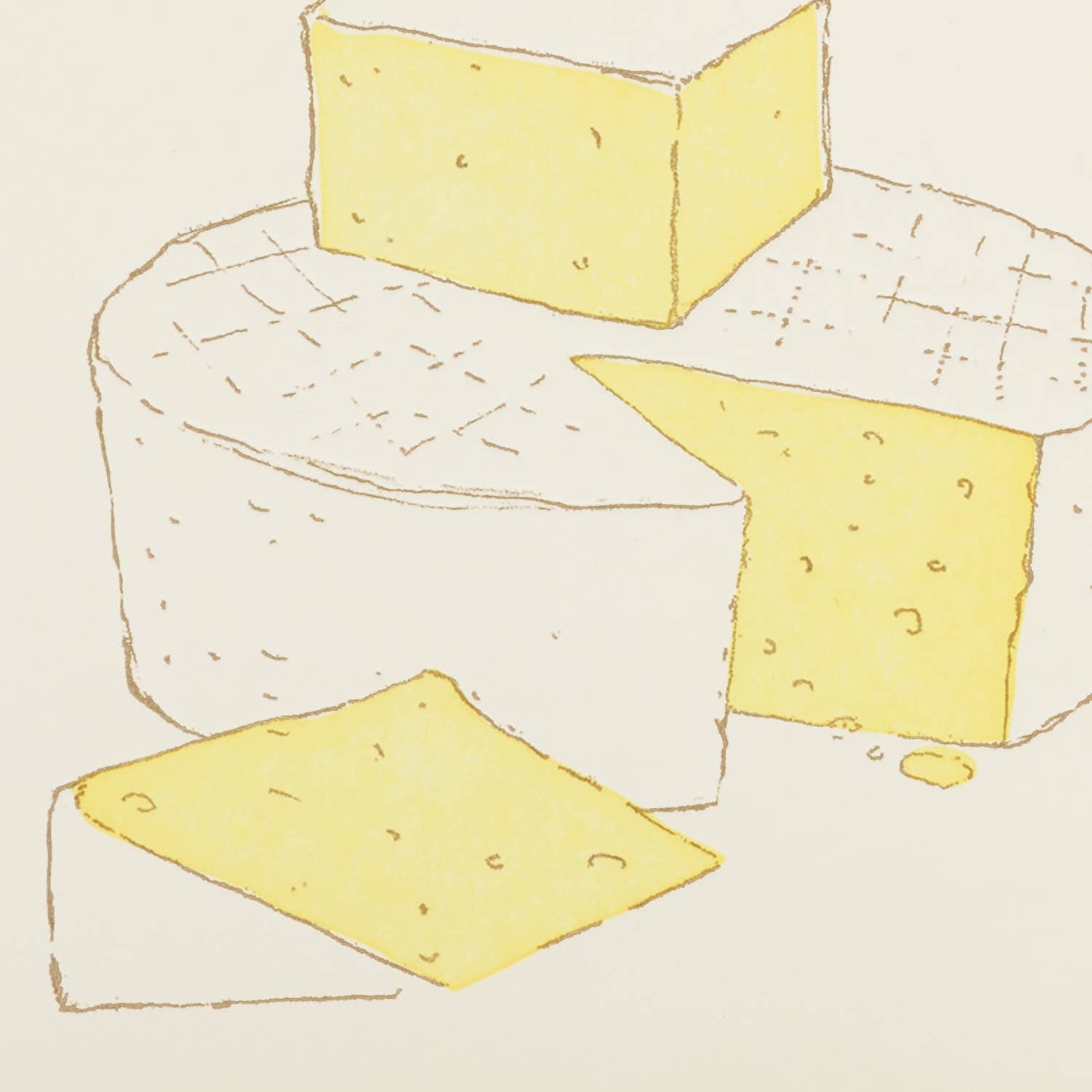 Ilee Papergoods - Wholesale Birthday Card - Cheese A2 Letterpress Card1