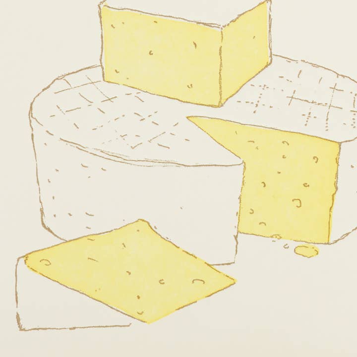 Ilee Papergoods - Wholesale Birthday Card - Cheese A2 Letterpress Card1