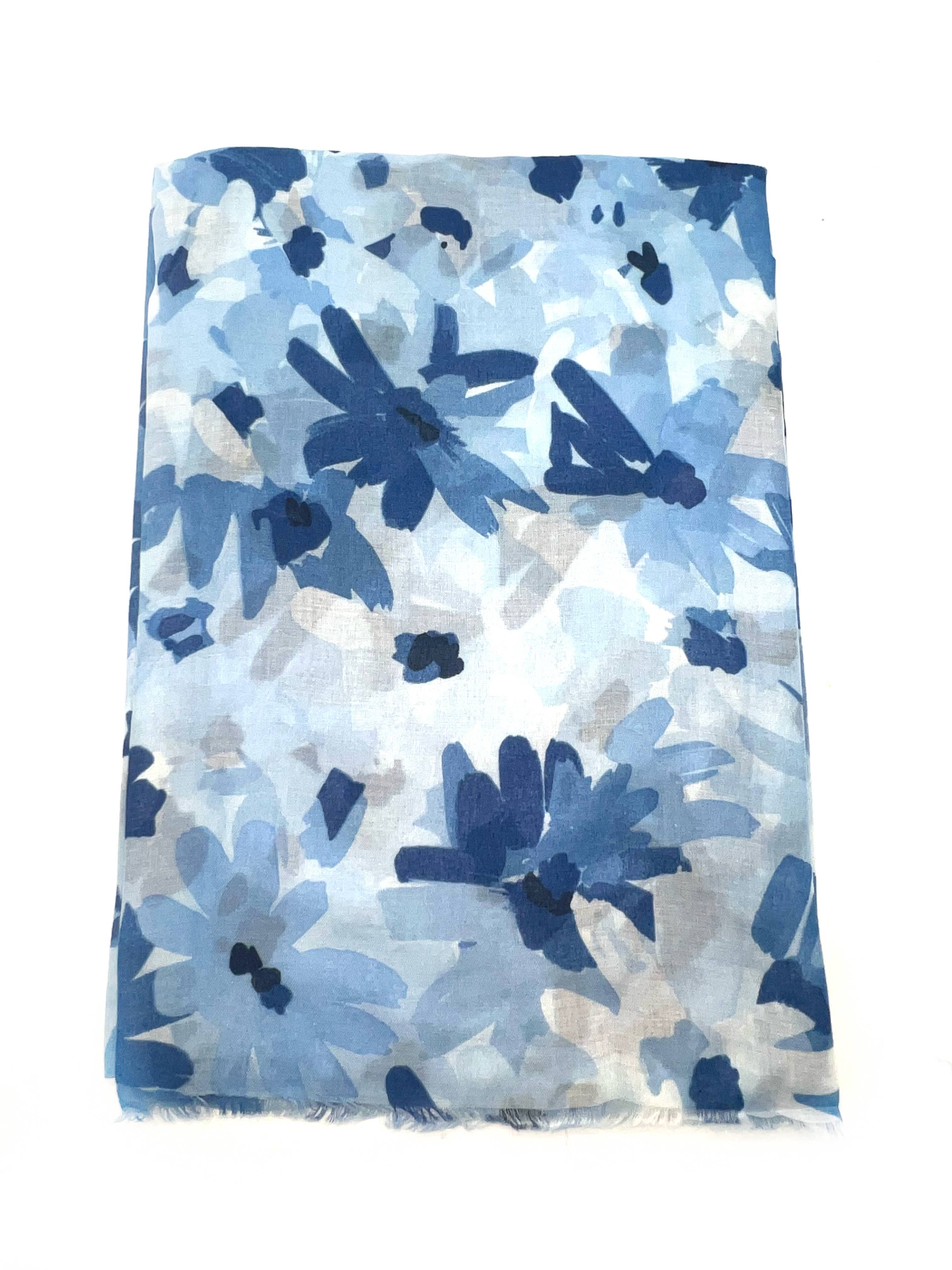 LINETA – Engroshandel Tørklæde - Dame – LN-76 Tørklæde med blomsterprint6