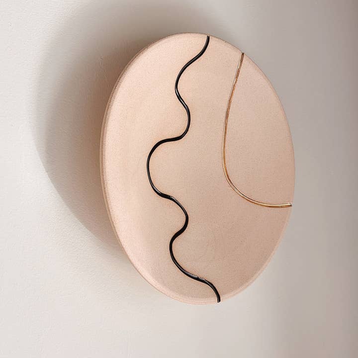30,5 cm Deko-Platte Nr. 2 für den Großhandel von Eliana Bernard - Ceramics