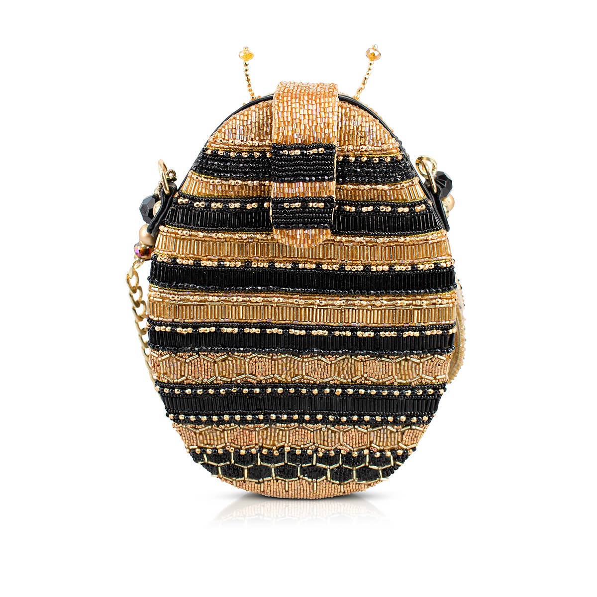 Mary Frances Accessories - Wholesale Crossbody Bag - Women's - Sweet As Honey Bee Gold and Black Handbag1