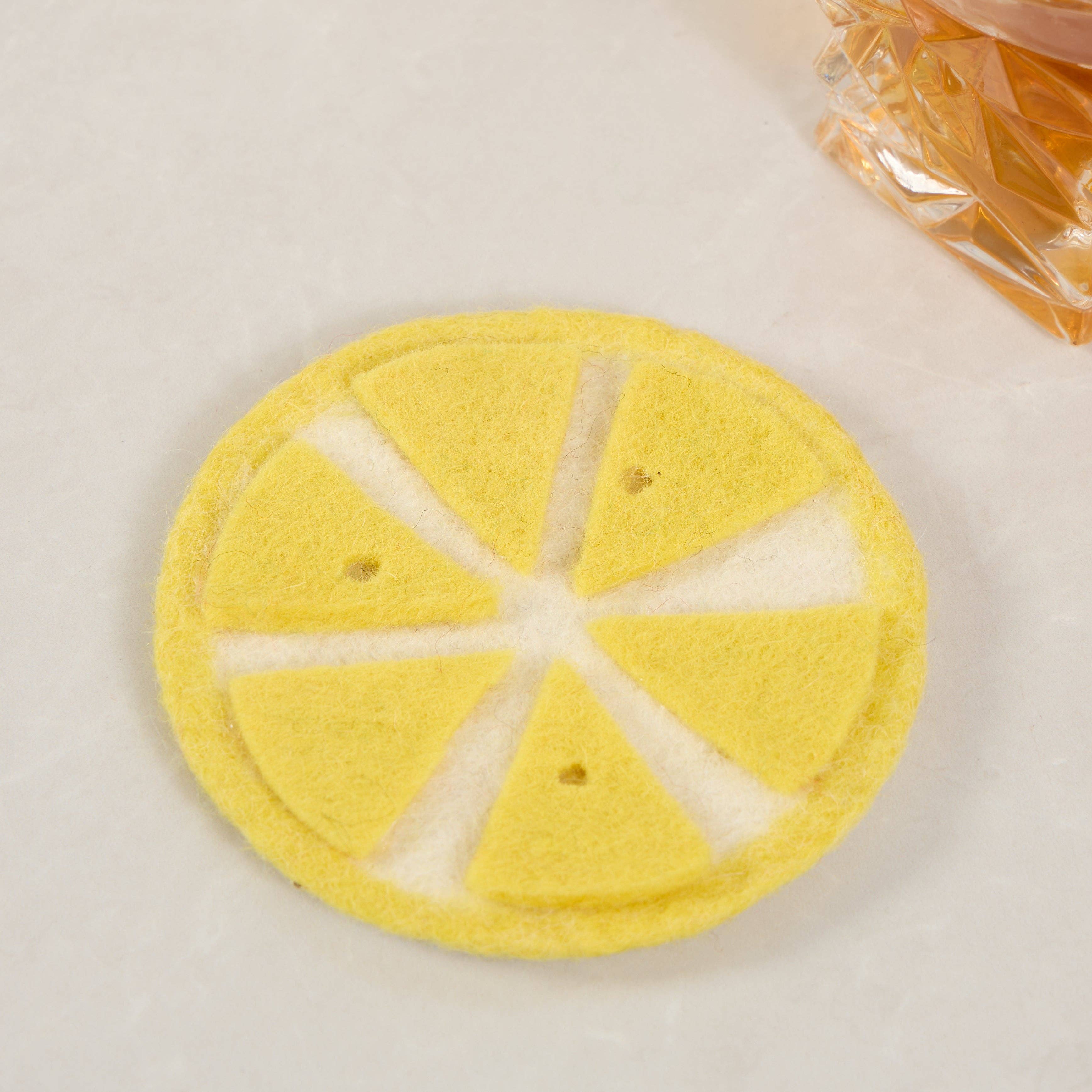 Sparkle Being - Vente Sous-verre - Sous-verres à fruits en feutre de laine fabriqués à la main - avocat, pomme, kiwi6