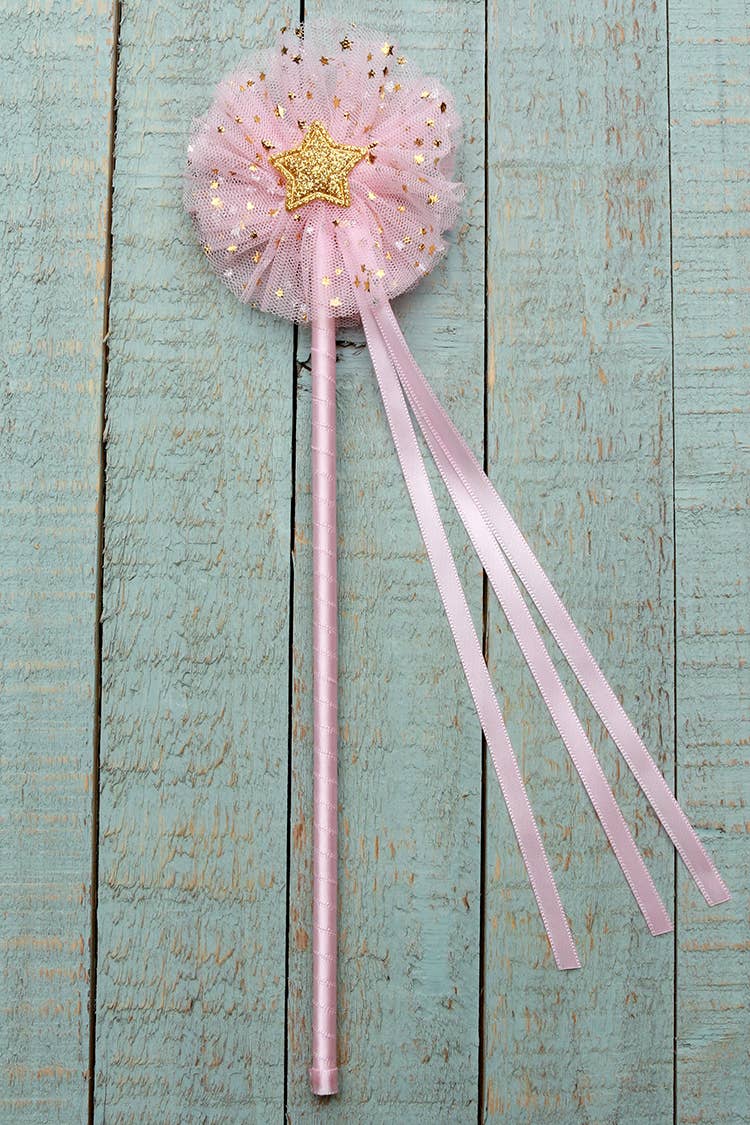 Sparkle Sisters by Couture Clips – Varinha mágica - Crianças por atacado – Varinha de tule Gold Star3
