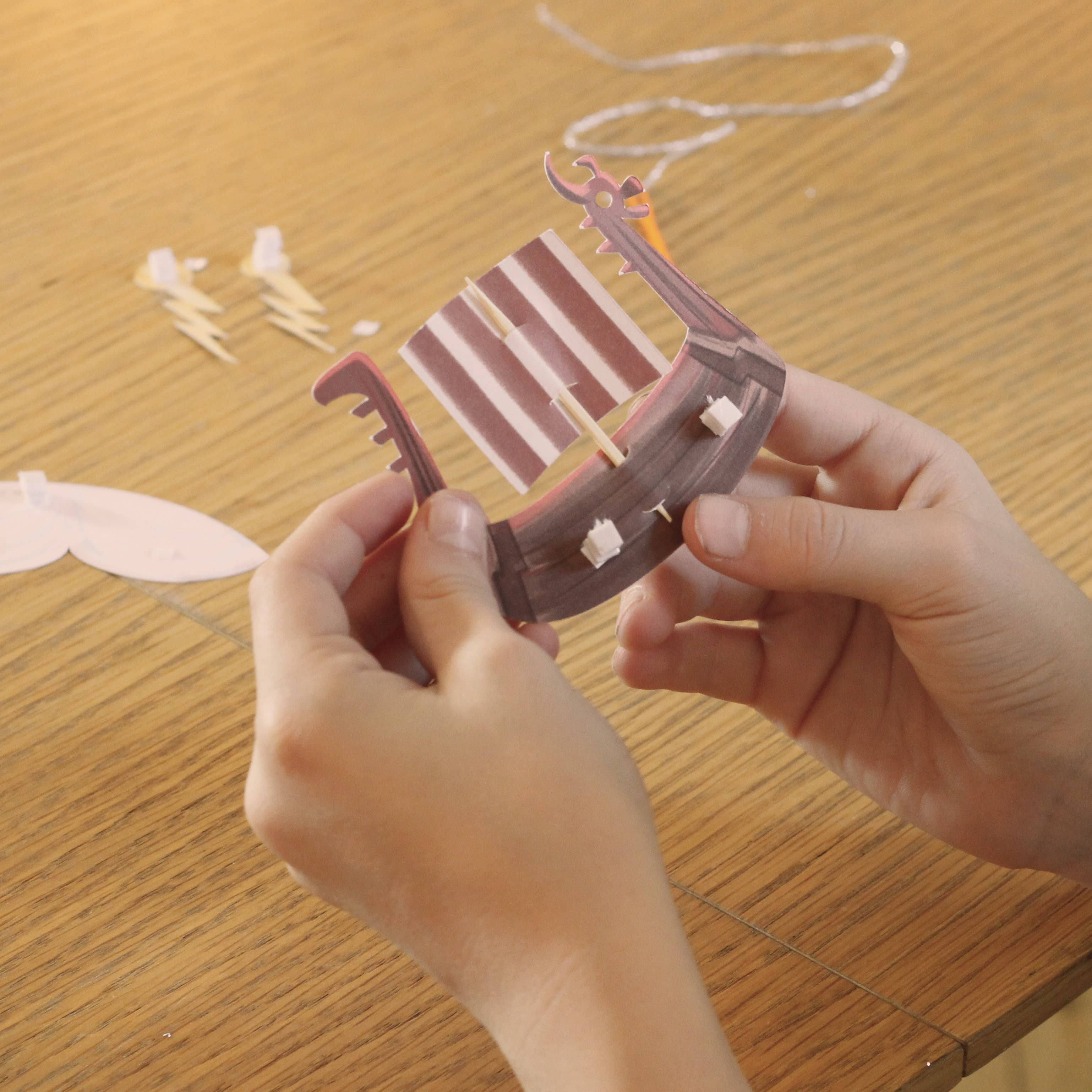 L'Atelier Imaginaire - Wholesale DIY Craft Kit - Kids - Viking decor DIY kit - children's crafts4