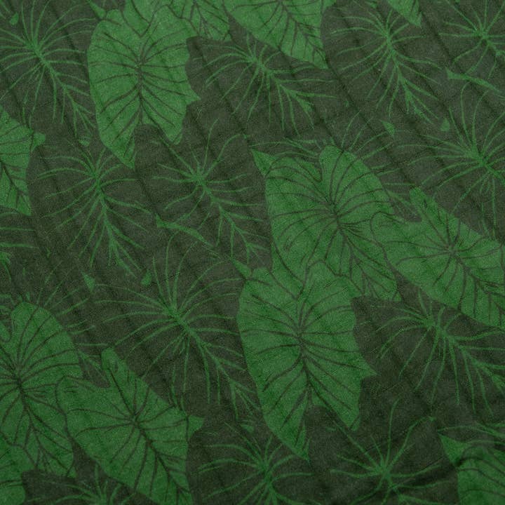 Green Loʻi Kalo Bamboo Muslin Kapa Moe (Swaddle Blanket) for wholesale by The Keiki Dept