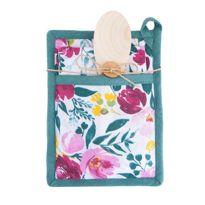 3 Piece Berry Bouquet Cotton Kitchen Set for wholesale by Elsie & Zoey