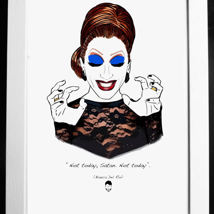 El loco del Pelo Rizo - Wholesale Art Print - Bianca Del Rio0