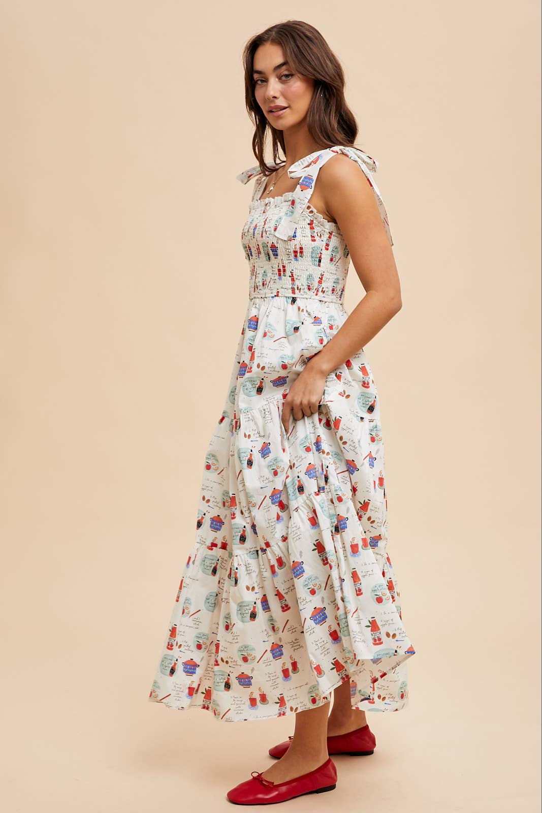 In Loom - Wholesale Jurk - Dames - Maxi-jurk met smockwerk1