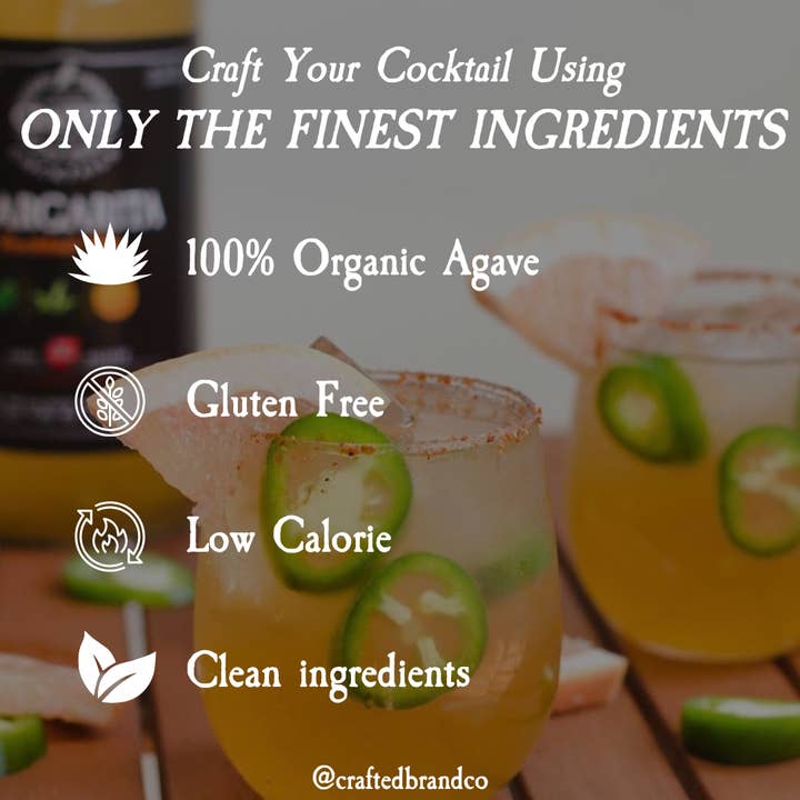 Crafted Cocktails - Wholesale Cocktail Mix/Syrup - Margarita Nonalcoholic Cocktail Mixer