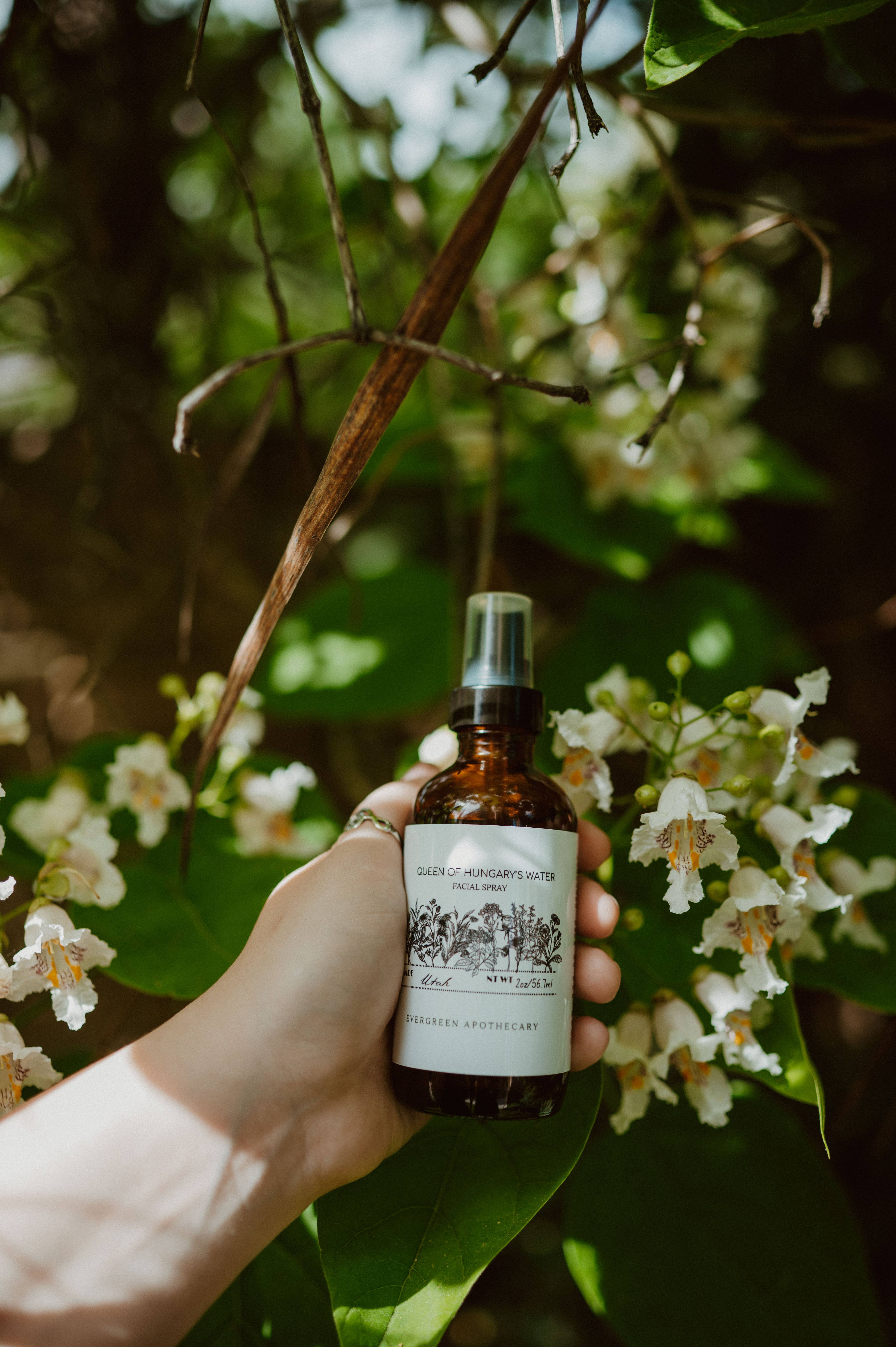 Evergreen Apothecary - Wholesale Face & Body Mist/Water - Queen Of Hungarys Water, Herbal Face & Body Spray1