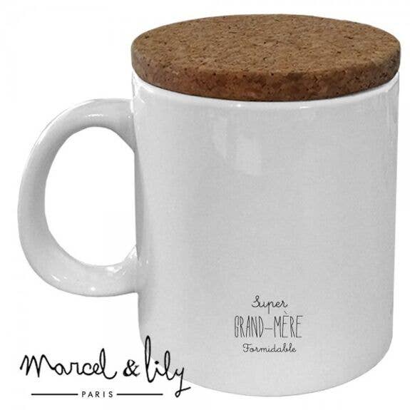 Marcel & Lily - Wholesale Coffee Mug - "Grandmother" mug with cork lid1
