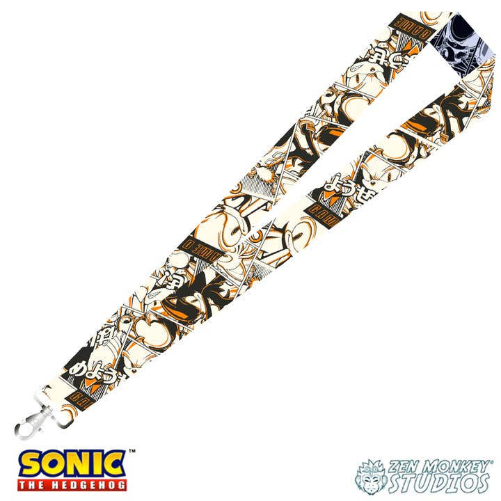 Manga Style Sonic - Sonic the Hedgehog Lanyard for wholesale by Zen Monkey Studios