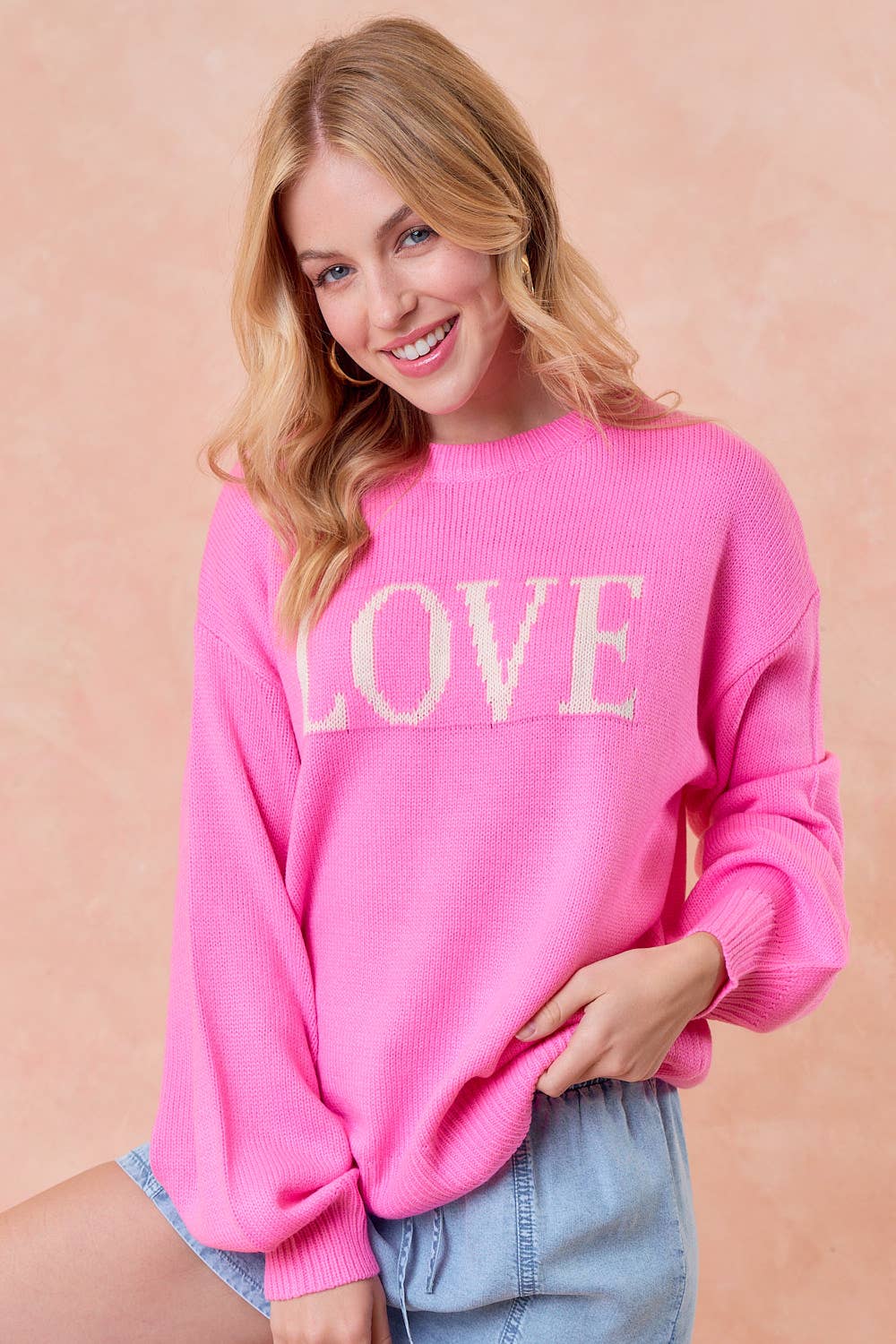 Doe and Rae - Wholesale Pullover-trui - Dames - Sweatshirt met lange mouwen van LOVE Embroidery - 44234T1