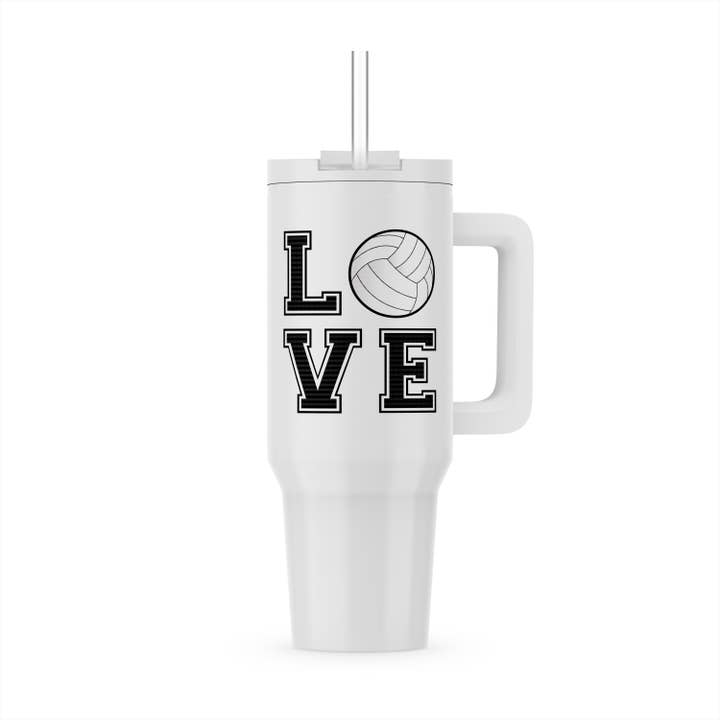 3dRose, Print of Love Volleyball, Tumbler for wholesale by 3dRose