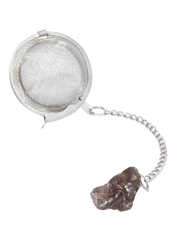 Raw Smoky Quartz Crystal Tea Infuser for wholesale by New Moon Beginnings