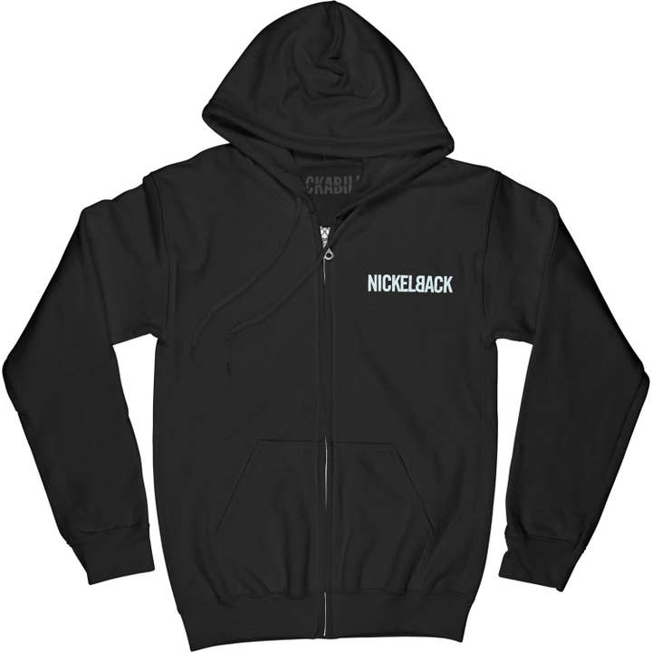 Nickelback Logo Zippered Hooded Sweatshirt for wholesale by Rockabilia